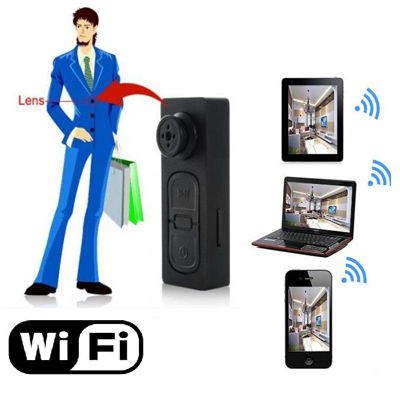 Spy live wifi video button camera